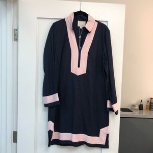 NWT sail to sable dress. Navy/lavender. Size m.